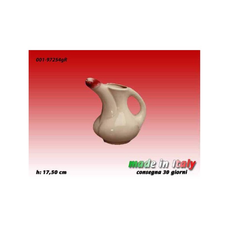 Boccale caraffa in ceramica pippo misura grande cm 17,50