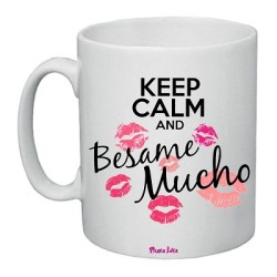 tazza in ceramica donna con scritta simpatica basame mucho