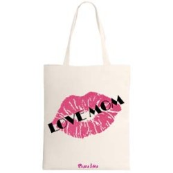 Borsa shopping con stampa love mom festa della mamma