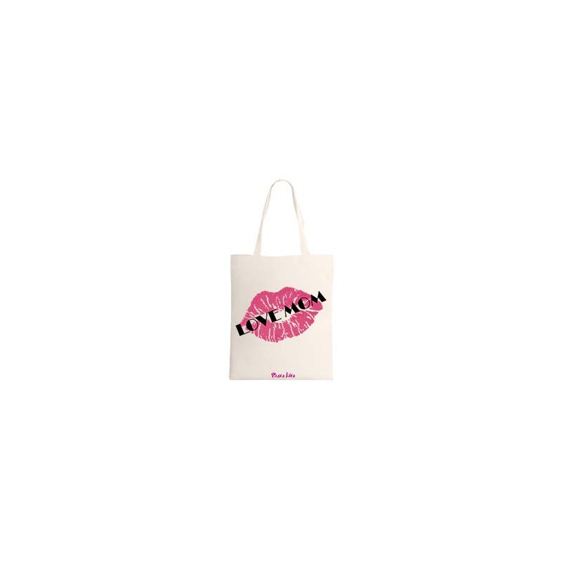 Borsa shopping con stampa love mom festa della mamma