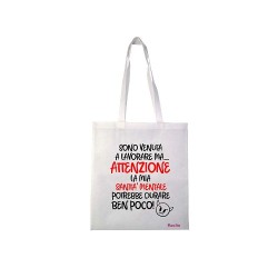 borsa shopping in poliestere la mia sanità mentale cm 40x37