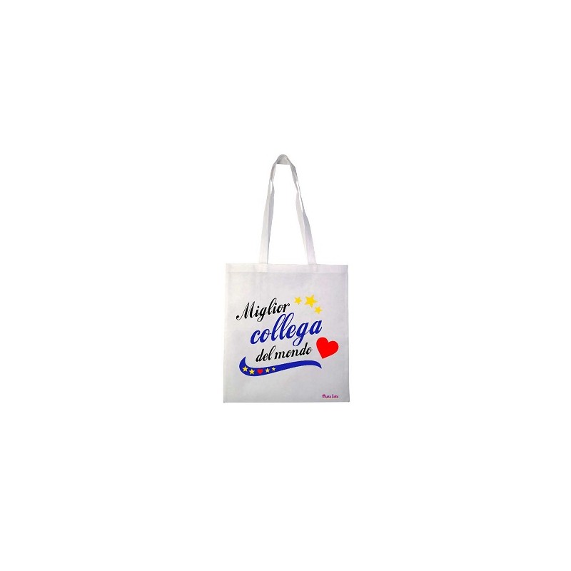 borsa shopping in poliestere miglior collega cm 40x37