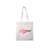 borsa shopping in tessuto san valentino con dedica cuore cm 36x40