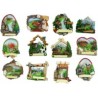 Calamita montagna  poly estate *low cost* 12 sogg. cm 7 H  confezione con  24 pezzi