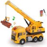 Camion con gru urban city in scatola con luci e suoni cm 33x19
