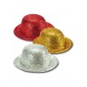 CAPPELLINO MIGNON GLITTER IN PLASTICA COL.ASS. CON CARTELLINO/ETICHETTA MINIMO 24 PEZZI