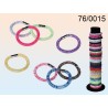  Braccialetto in nylon, con chiusura magnetica, 16 colori ass., 96 pz. per display