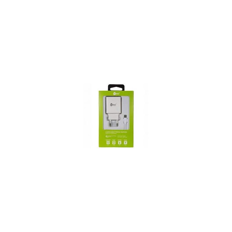 Caricabatterie per cellulari rapido micro usb 18w - 3A coompreso di cavo