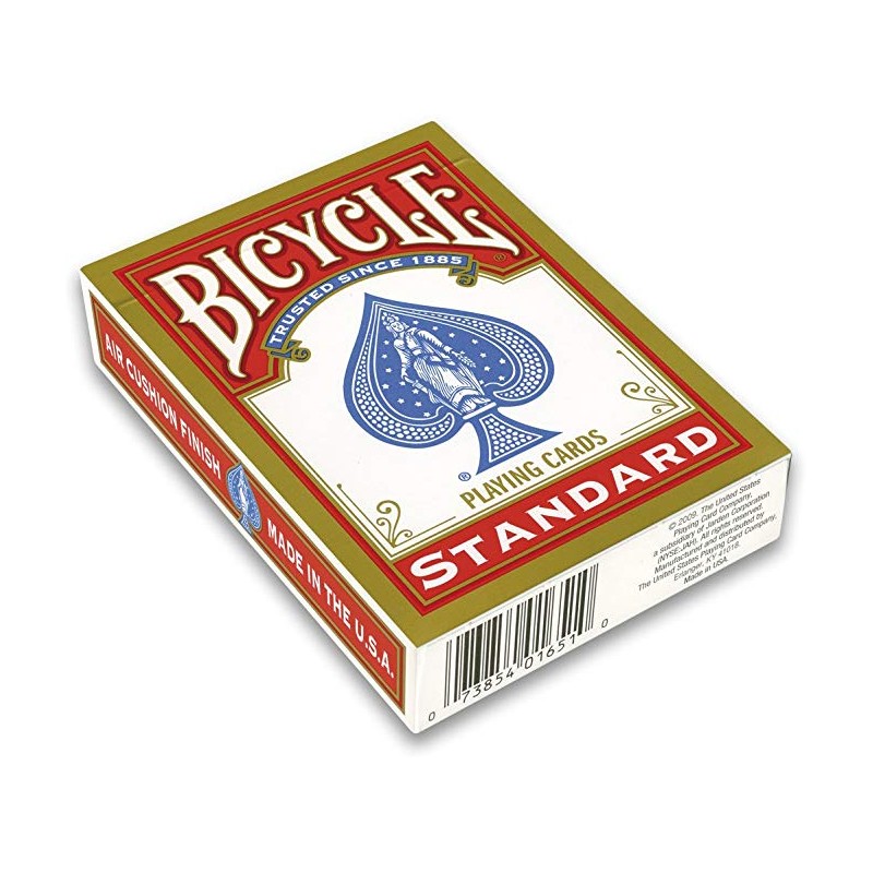 carte da gioco Magic 'Bicycle 808 " Rider Back Standard Deck in Rosso o Blu