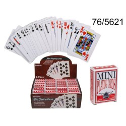 Carte da gioco mini, Poker, 54 carte da gioco per pacchetto, 24 pz. per display,EAN 4029811359707