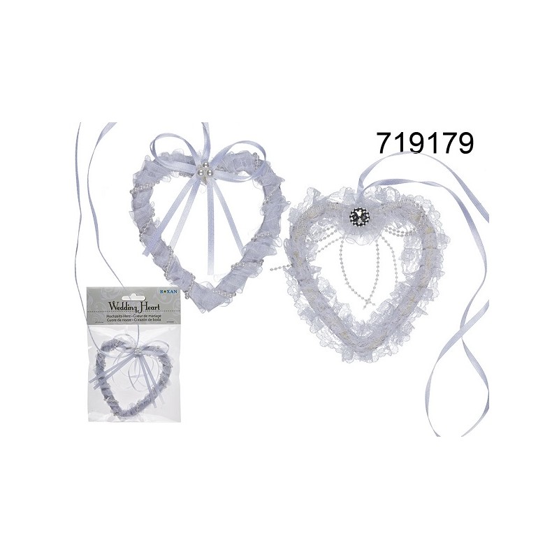 Cerchietto per capelli da sposa con perle, D: ca. 18 cm, in sacchetto di plastica con header card,