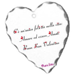 Ciondolo con stampa san valentino unica felicità