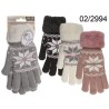  Guanti soft, Ice Flower, 100%  poliacrilico, misura unica, 4 colori ass., con headercard, 1536/PAL