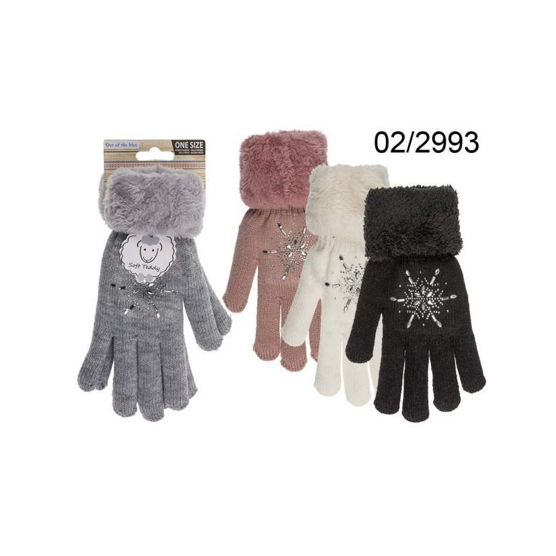  Guanti soft, Star, 100% poliacrilico, misura unica, 4 colori ass., con headercard, 1536/PAL