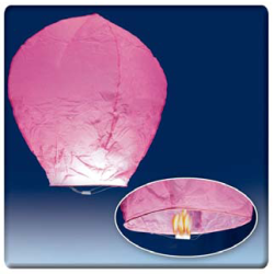 Confezione 1 mongolfiera rosa cm 90