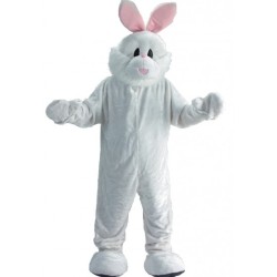 Costume mascotte coniglioTutona con manopole, piedi e testona staccati. Taglia unica che veste dalla L alla XXL.