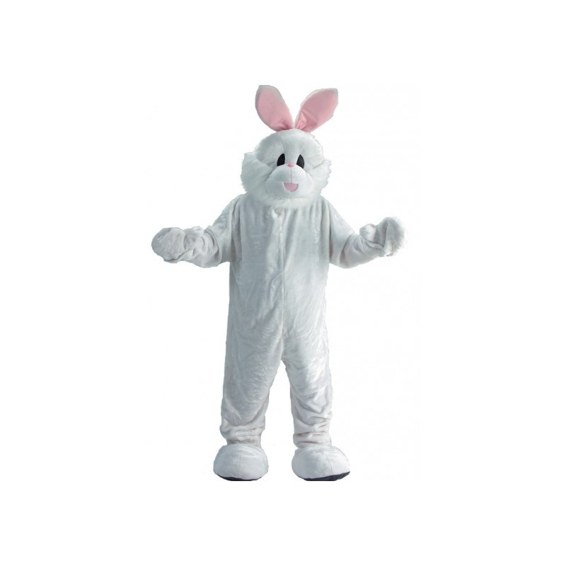 Costume mascotte coniglioTutona con manopole, piedi e testona staccati. Taglia unica che veste dalla L alla XXL.
