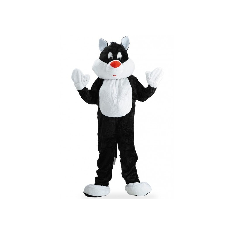 Costume mascotte gattoTutona con manopole, piedi e testona staccati. Taglia unica che veste dalla L alla XXL.