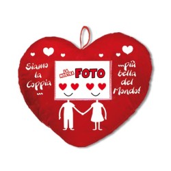 CUORE cm 40 CON PORTAFOTO .ORDINE MINIMO 3PZ.