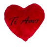 Cuore rosso in peluche TI AMO 60 cm