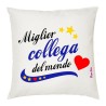 cuscino 40x40 con dedica al miglior collega