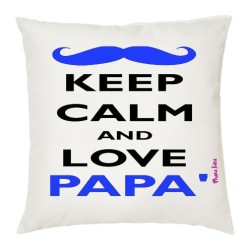 cuscino 40x40 keep calm and love papà