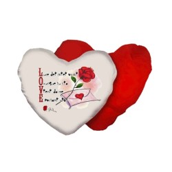 Cuscino a Cuore 40x40 personalizzato  con scritta LOVE