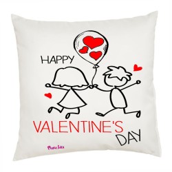 cuscino cm 40x40 san valentino con scritta happy valentine's day
