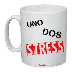 tazza in ceramica uomo o donna con frase simpatica stress