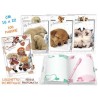 diario segreto con glitter ,lucchetto e penna assortimento animali