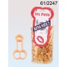  Pasta di grano duro bicolore conpaprica, Pisello, 250 g/pacco con header card