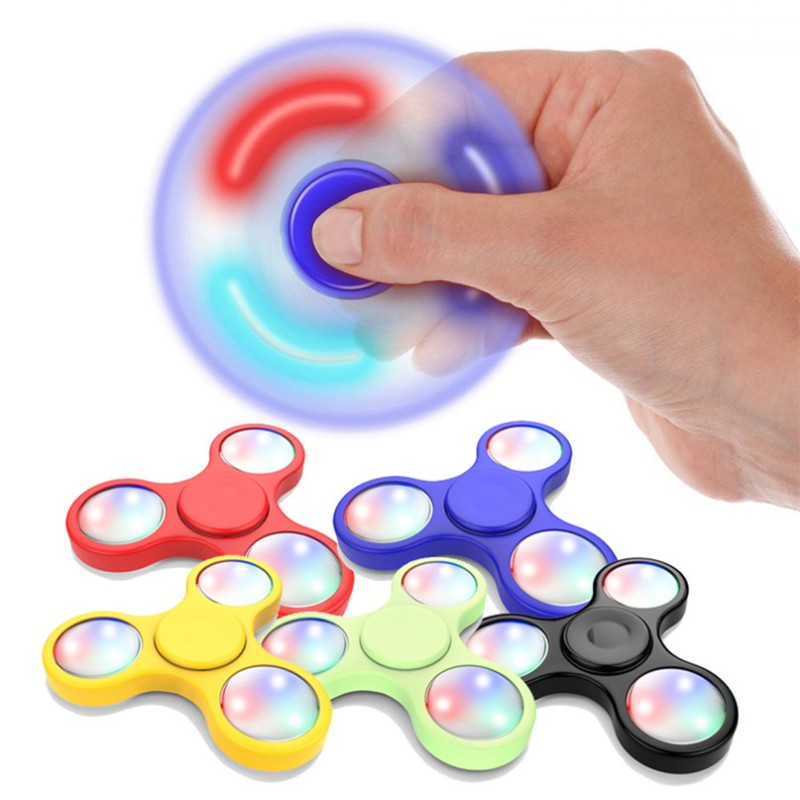 FINGER SPINNING SPINNER CON LUCI E CUSCINETTI 4 COLORI ASSORTITI