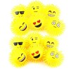 fluffy flashing ball smile con luce led