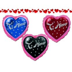 GONFIABILE CUORE 15 cm ORDINE MINIMO 6 PZ. ASSORTITI