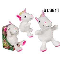  Unicorno in peluche con con funzione di registrazione e riproduzione audio (pile incl.), ca. 16 cm