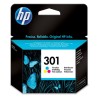HP 301 CH562EE Cartuccia Originale per Stampanti a Getto di Inchiostro DeskJet, OfficeJet, Envy, Tricromia