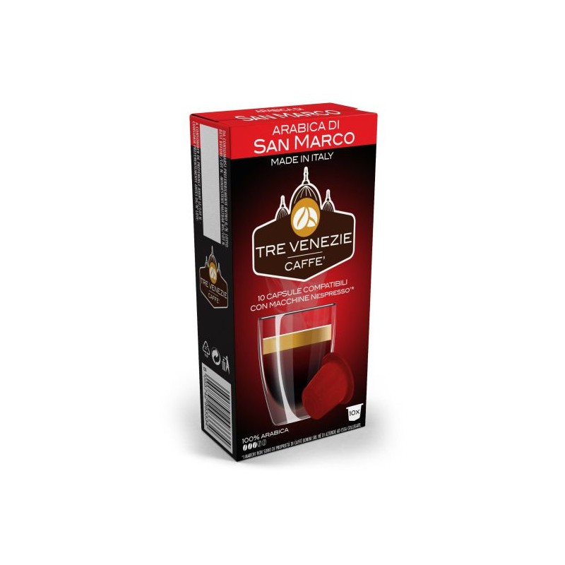 10 capsule compatibili nespresso arabica di san marco
