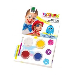 kit trucco ad acqua clown con pennello