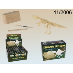 11/2006 - Kit per scavi, Scheletro di dinosauro, ca. 4  x 8 cm, 6 ass., 36 pz./displayEAN 4029811134564