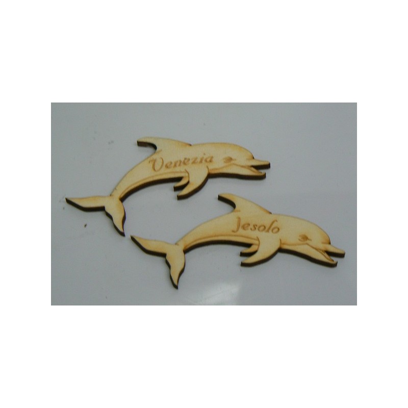 Magnete in legno delfino personalizzabile con il nome del tuo paese minimo pezzi 50