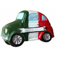Magnete resina auto italia tricolore generico cm6