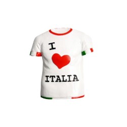 Magnetico T Shirt I LOVE ITALIA cm. 7,5×6,5