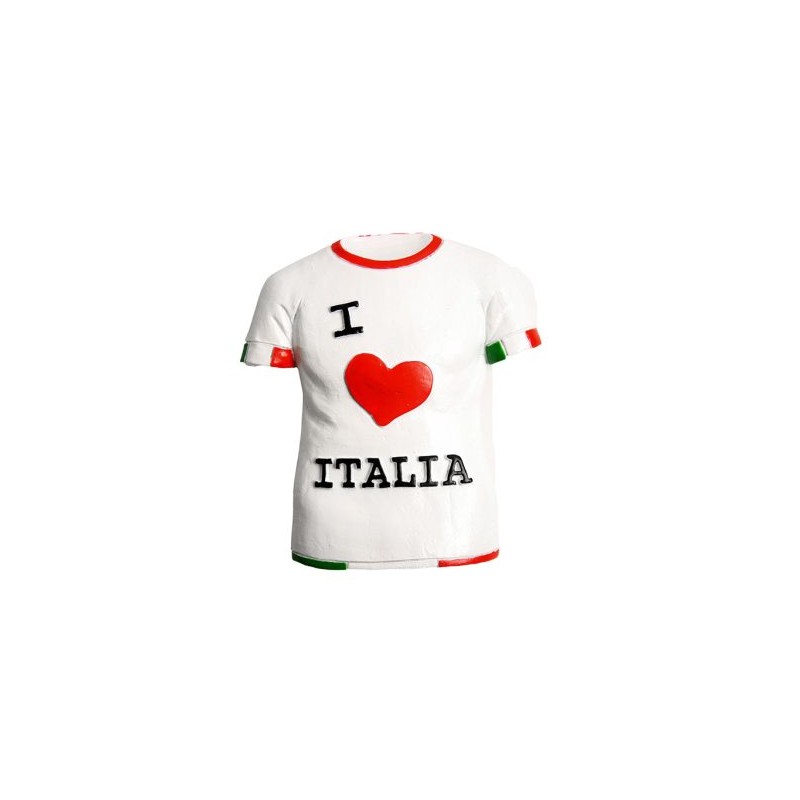 Magnetico T Shirt I LOVE ITALIA cm. 7,5×6,5