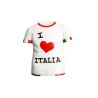 Magnetico T Shirt I LOVE ITALIA cm. 7,5×6,5