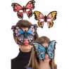 Maschera farfalla fantasia in tessuto colori assortiti in busta con cavallotto