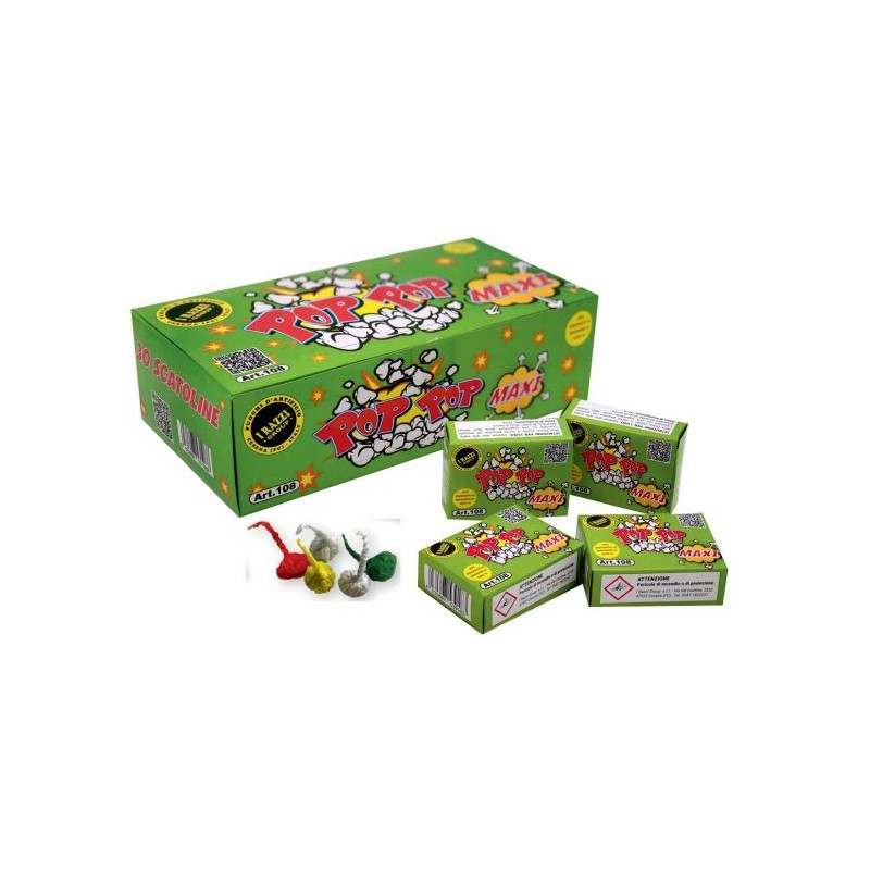 max pop pop colpo a contatto con il pavimento confezione da 30 scatole con 25 colpi cad