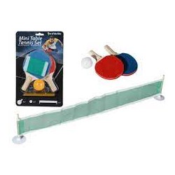 MINI RACCHETTE  PING PONG CON RETE E PALLINA