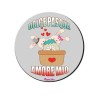 Mouse pad diametro 20 pazza idea con frase dolce pasqua amore mio