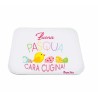 Mouse pad in poliestere pazza idea cm 20x18 con stampa buona pasqua cugina