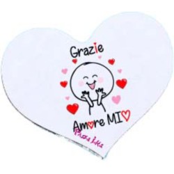 Mousepad a cuore con stampa...